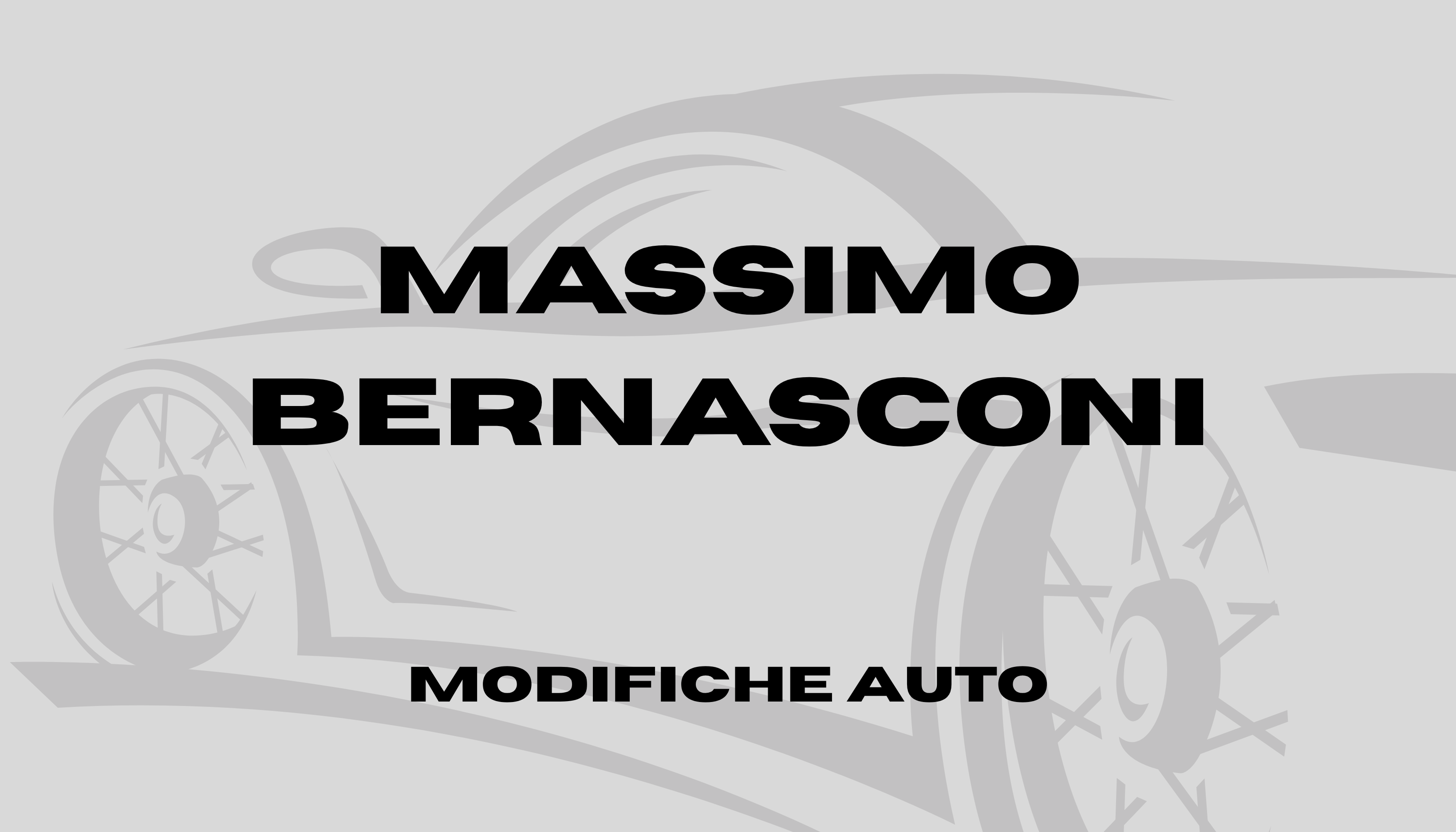 Massimo Bernasconi Modifiche Auto fronte